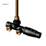 Oltens Varmare Ventil single-hole thermostatic set for radiators, left-hand type, matte black 55905300 zdj.4
