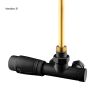 Oltens Varmare Ventil single-hole thermostatic set for radiators, left-hand type, matte black 55905300 zdj.5
