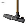 Oltens Varmare Ventil single-hole thermostatic set for radiators, left-hand type, graphite 55905400 zdj.4