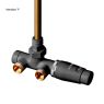 Oltens Varmare Ventil single-hole thermostatic set for radiators, left-hand type, graphite 55905400 zdj.5