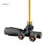 Oltens Varmare Ventil single-hole thermostatic set for radiators, right-hand type, matte black 55906300 zdj.7