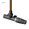 Oltens Varmare Ventil single-hole thermostatic set for radiators, right-hand type, graphite 55906400 zdj.5