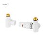 Oltens Varmare Ventil thermostatic set for radiators with a tee connector, right-hand type, white 55914000 zdj.4