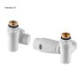 Oltens Varmare Ventil thermostatic set for radiators with a tee connector, right-hand type, white 55914000 zdj.5