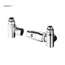 Oltens Varmare Ventil thermostatic set for radiators with a tee connector, right-hand type, chrome finish, 55914100 zdj.4
