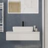 Oltens Vernal wall-mounted base unit 100 cm with countertop, white gloss 68102000 zdj.6