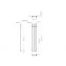 Oltens Stang bathroom radiator 180x31.5cm, graphite 55018400 zdj.2