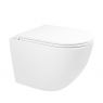 Zestaw Oltens Hamnes Stille miska WC wisząca PureRim z powłoką SmartClean z deską wolnoopadającą biały 42523000 zdj.6