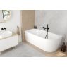 Oltens Molle flush mounted bathtub and shower mixer, 4-channel matt black 34105300 zdj.4