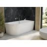 Oltens Delva free-standing corner bathtub 150x75 cm, right, white 11006000 zdj.6