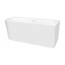 Oltens Hulda corner bathtub 160x75 cm right acrylic white gloss 11002000 zdj.1