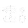 Oltens Hamnes rohová vana 160x75 cm, pravá, bílá 11008000 zdj.2