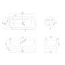 Oltens Hamnes rohová vana 170x80 cm, pravá, bílá 11009000 zdj.2