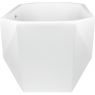 Oltens Stygg free-standing bath 160x73 cm oval Acryl white 12005000 zdj.4