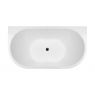 Oltens Delva free-standing back-to-wall bathtub 150x70 cm acrylic oval white 12018000 zdj.1