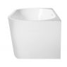 Oltens Delva free-standing back-to-wall bathtub 150x70 cm acrylic oval white 12018000 zdj.3