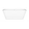 Oltens Delva free-standing back-to-wall bathtub 150x70 cm acrylic oval white 12018000 zdj.4