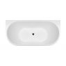 Oltens Delva free-standing back-to-wall bathtub 170x80 cm acrylic oval white 12019000 zdj.1
