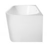 Oltens Delva free-standing back-to-wall bathtub 170x80 cm acrylic oval white 12019000 zdj.3