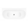 Oltens Hulda free-standing back-to-wall bathtub 170x80 cm, acrylic, white gloss 12021000 zdj.3
