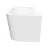 Oltens Hulda free-standing back-to-wall bathtub 170x80 cm, acrylic, white gloss 12021000 zdj.4