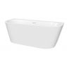 Oltens Hulda free-standing back-to-wall bathtub 170x80 cm, acrylic, white gloss 12021000 zdj.5