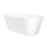 Oltens Yrsa free-standing bath 160x75 cm oval acrylic white 12023000 zdj.3