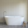 Oltens Yrsa free-standing bath 160x75 cm oval acrylic white 12023000 zdj.6