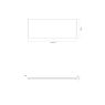 Oltens BordMag bath panel set, 140x70 cm, black, 19017300 zdj.4