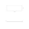Oltens BordMag bath panel set, 160 x 70 cm, white, 19019000 zdj.4