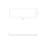 Oltens BordMag bath panel set, 170 x 70 cm, black, 19020300 zdj.4