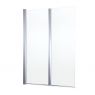 Oltens Fulla 2 panel bath screen 98 x 140 cm chrome/transparent glass 23204100 zdj.1
