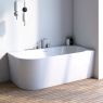 Oltens Hulda Eckbadewanne 160x75 cm rechts Acryl weiß glänzend 11002000 zdj.12