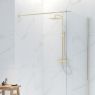 Oltens Atran (S) thermostatic shower set with square rainshower head gold gloss 36501800 zdj.3