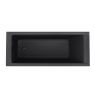 Oltens Langfoss rectangular bath 140x70 cm acrylic matte black 10001300 zdj.1
