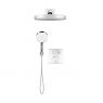 Oltens Onega (S) concealed bath and shower mixer set with Regna rain shower head and Luva EasyClick 3-function hand shower, chrome 36061100 zdj.3
