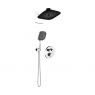 Oltens Onega concealed bath and shower mixer set with Vann (S) rain shower head and Havis EasyClick (S) 3-function hand shower, chrome 36069100 zdj.1