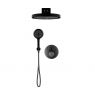 Oltens Onega concealed bath and shower mixer set with Regna rain shower head and Luva EasyClick 3-function hand shower, matte black 36070300 zdj.3