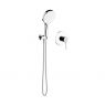 Oltens Rann flush-mounted mixer tap with Luva EasyClick 3-function hand shower, chrome 36078100 zdj.2