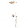 Zestaw Oltens Onega (S) bateria podtynkowa termostatyczna z deszczownicą 30 cm Vindel  i kompletem prysznicowym Ume miedź szczotkowana 36620610 zdj.1