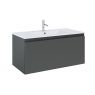 Oltens Vernal vanity unit 100 cm white/matte graphite 68016400 zdj.1