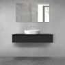 Zestaw Oltens Vernal szafka 120 cm podumywalkowa wisząca z blatem Tera czarny mat/czarny marmur  68717300 zdj.1