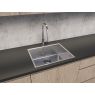 Oltens Stalvask single-bowl steel sink 54x44 cm polished steel 71101100 zdj.3