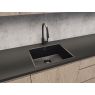 Oltens Stalvask single-bowl steel sink 54x44 cm black 71101300 zdj.6
