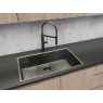 Oltens Stalvask single-bowl steel sink 76x44 cm, black 71102300 zdj.4