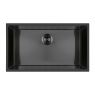 Oltens Stalvask single-bowl steel sink 76x44 cm, black 71102300 zdj.1
