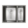 Oltens Hydda 1.5-bowl steel sink 58x44 cm polished stainless steel 71201100 zdj.1