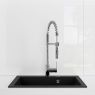 Oltens Gravan one-bowl granite sink 57x51.5 cm black matt 72000300 zdj.5