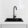 Oltens Gravan one-bowl granite sink 47x51.5 cm black matt 72001300 zdj.5